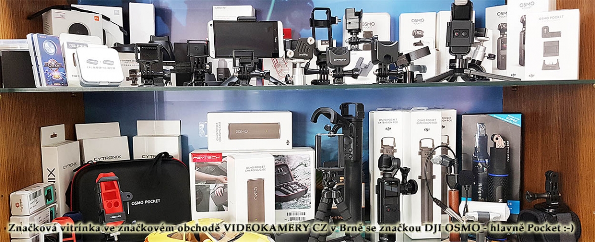Vitrínka pro DJI OSMO Pocket a doplňky v naší prodejně Vitrínka pro DJI OSMO Pocket a doplňky v naší prodejně