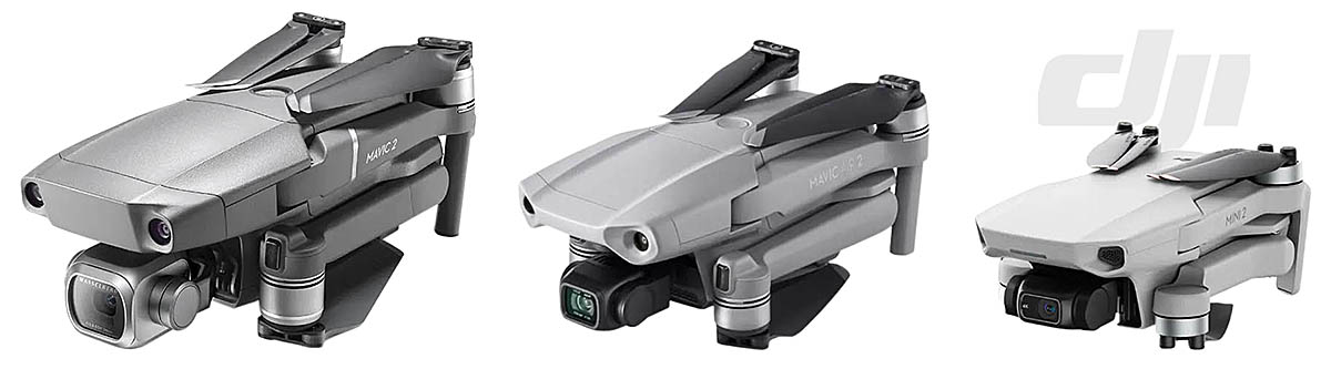 Tři z veleúspěšných Dronů DJI: srovnání velikostí strojů Tři z veleúspěšných Dronů DJI: srovnání velikostí strojů
