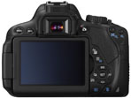 Zadní pohled na Canon EOS 650D( Kliknutí zvětší)