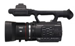 Boční pohled na Panasonic AG-AC90 (Klik zvětší)