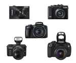 Přehled zajímavých fotoaparátů CANON (Klik zvětší)