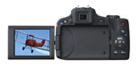 Zadní pohled na digitální fotoaparát CANON PowerShot SX50 (Klik zvětší)