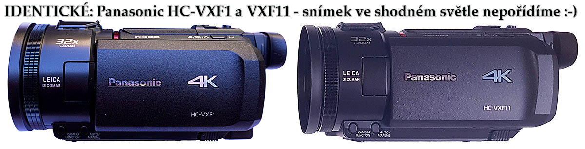 Videokamery Panasonic HC-VXF1 a HC-VXF11 u sebe Videokamery Panasonic HC-VXF1 a HC-VXF11 u sebe