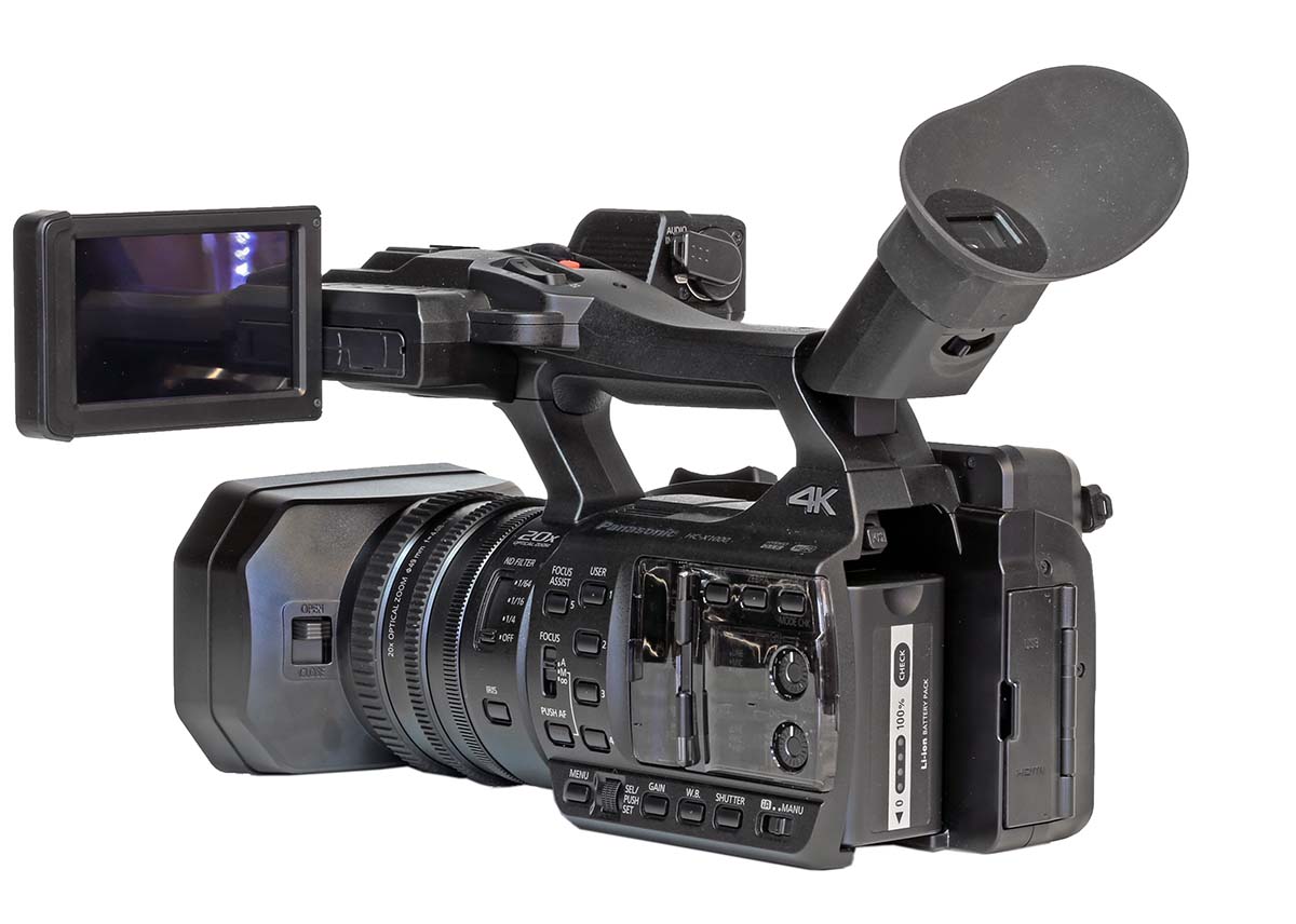 Videokamera Panasonic HC-X1000 - detail přístroje Videokamera Panasonic HC-X1000 - detail přístroje