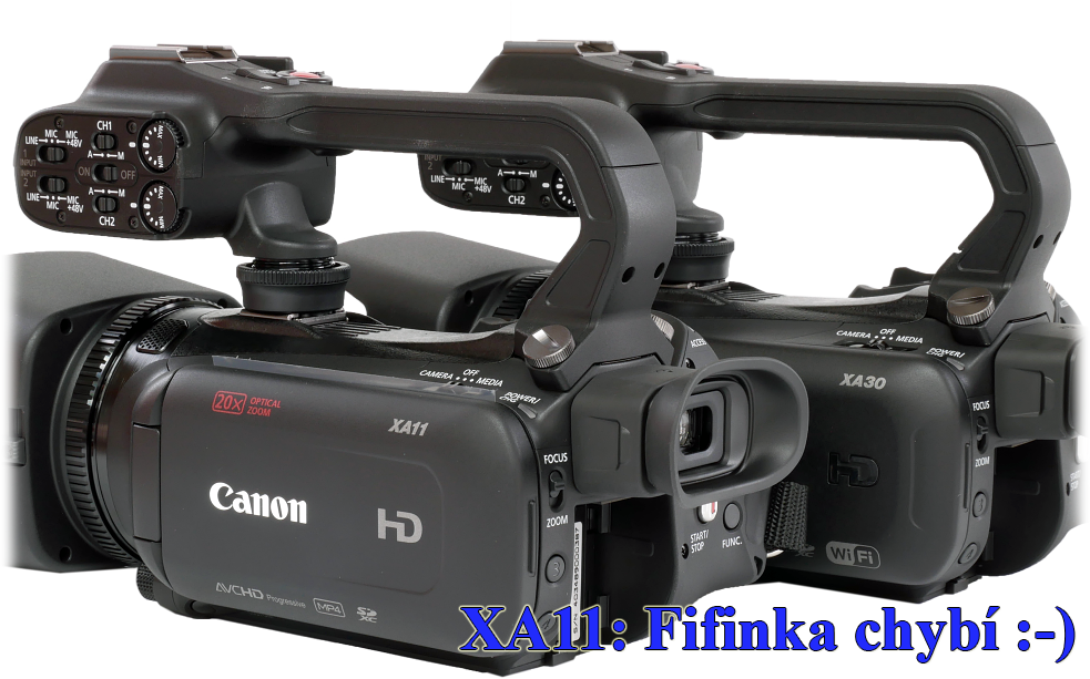 Videokamery Canon: XA30 versus XA11 - Wi-Fi... Videokamery Canon: XA30 versus XA11 - Wi-Fi...