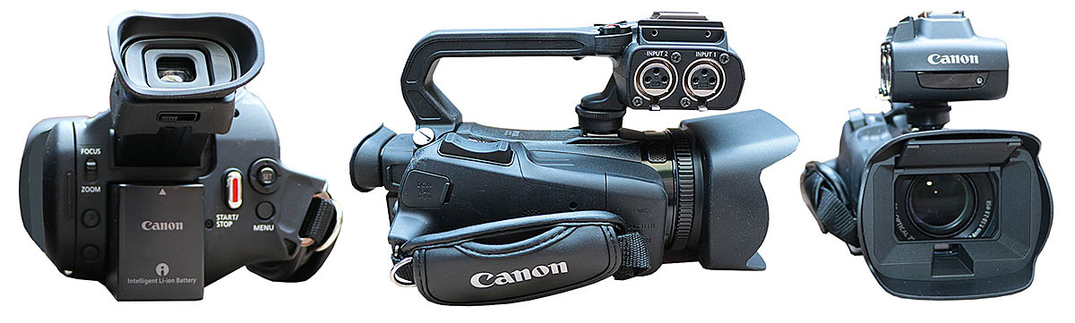 Videokamera Canon XA40: detaily elegantního těla... Videokamera Canon XA40: detaily elegantního těla...