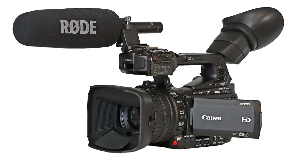 Canon XF200 a RODE NTG