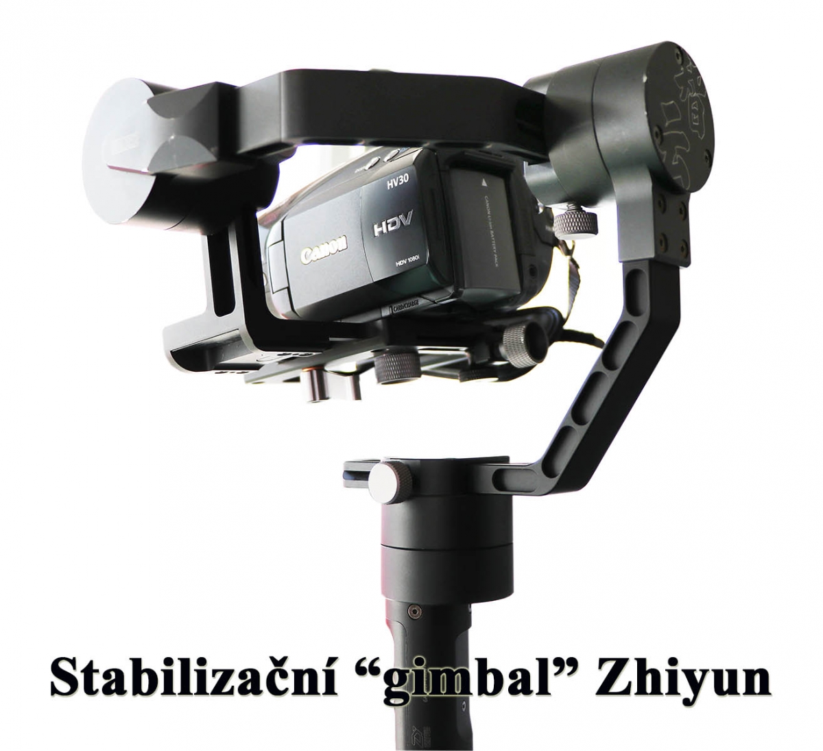 Stabilizační gimbal ZHIYUN CRANE 2 s kamerou HV30 Stabilizační gimbal ZHIYUN CRANE 2 s kamerou HV30